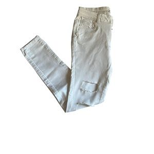 Blue Age | White Distressed Jeans | Size 9 | EUC